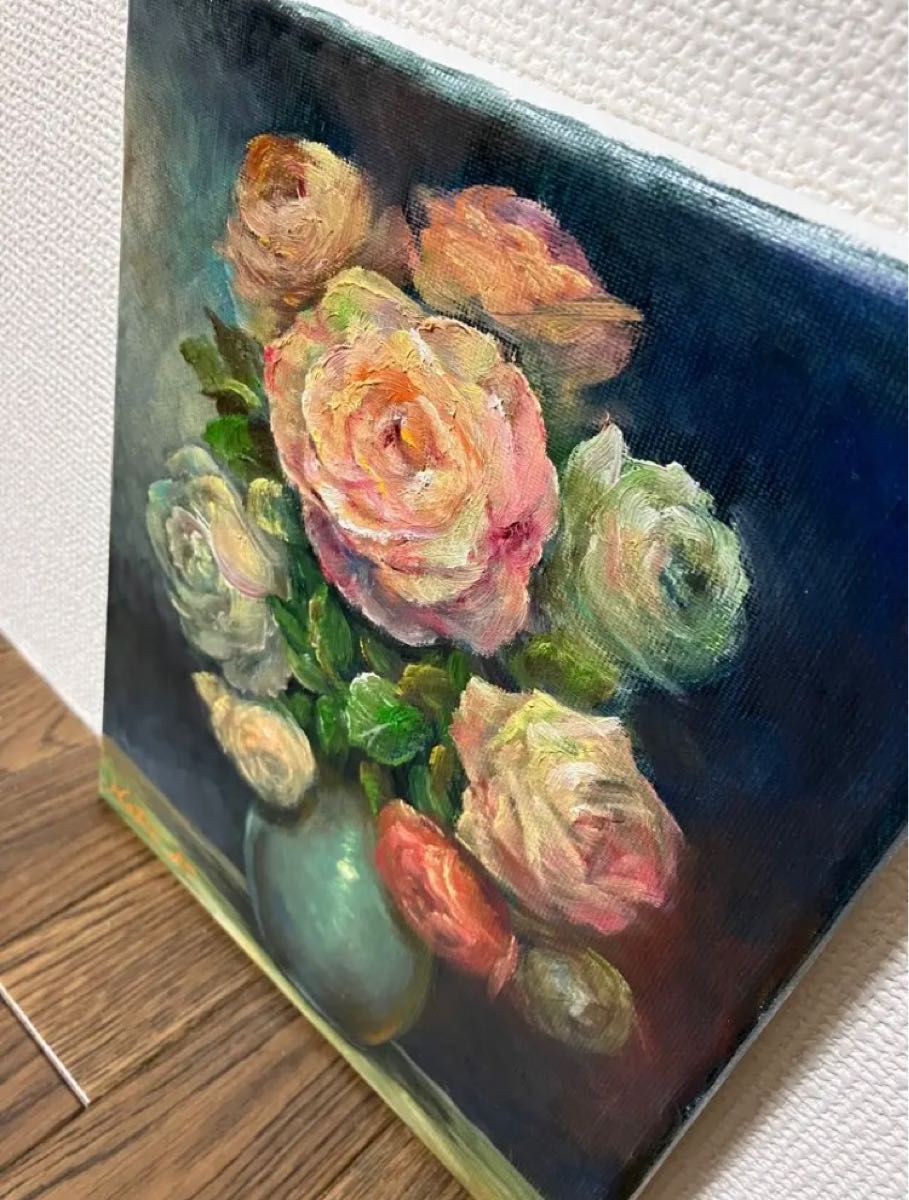 HaRu 花 バラ 1点物 真作 原画 絵画 油絵｜Yahoo!フリマ（旧PayPayフリマ）