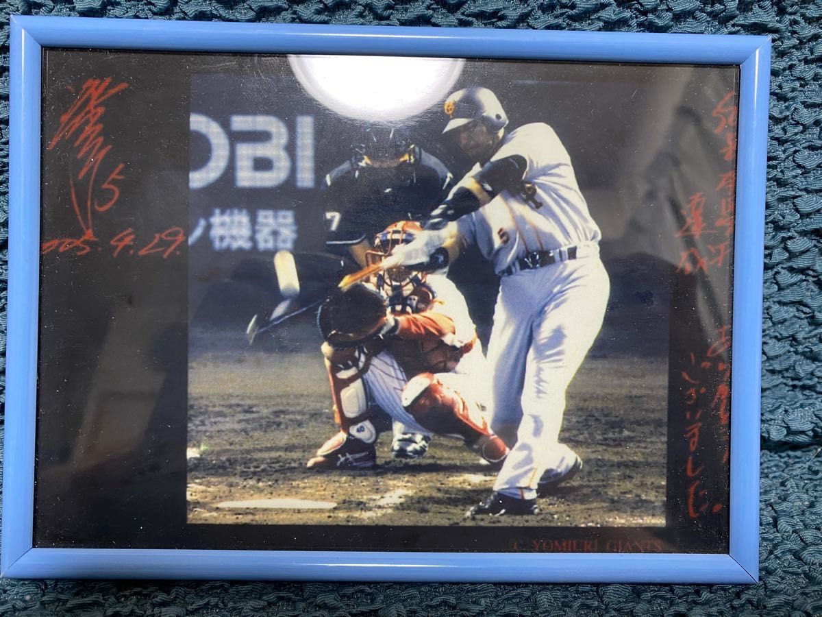 清原和博直筆サイン入り写真パネル 清原和博直筆サイン入り写真パネル