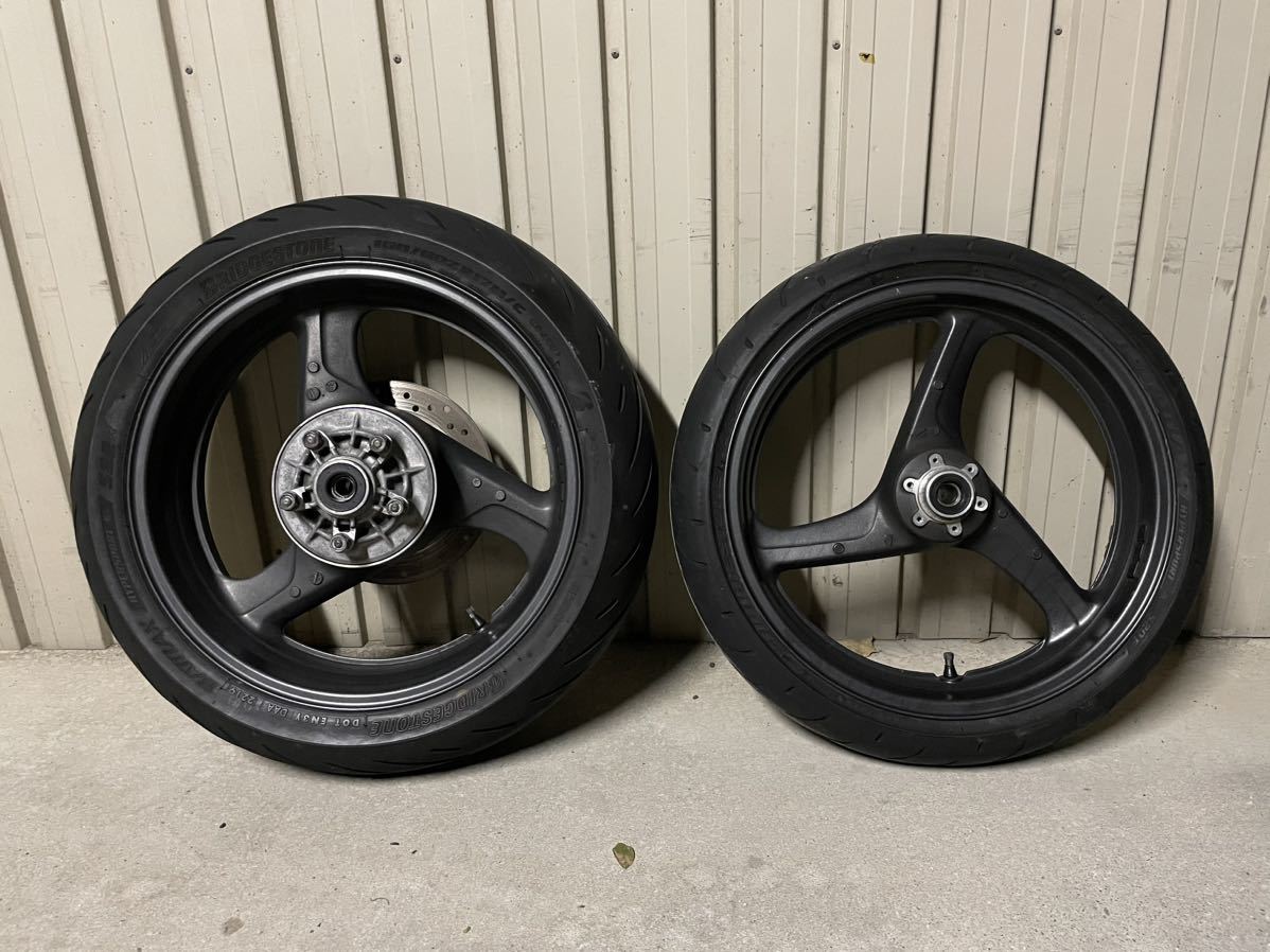 送料無料 ホンダCB400SF Vtec Revo 純正ホイール前後セットタイヤ付