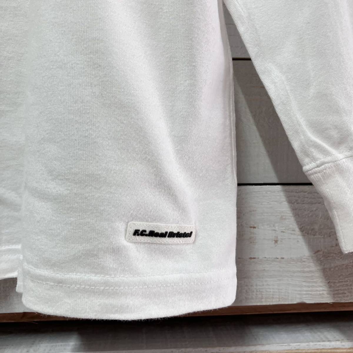 送料無料 SIZE XL FCRB FC REAL BRISTOL LONG SLEEVE TEE TSHIRT WHITE