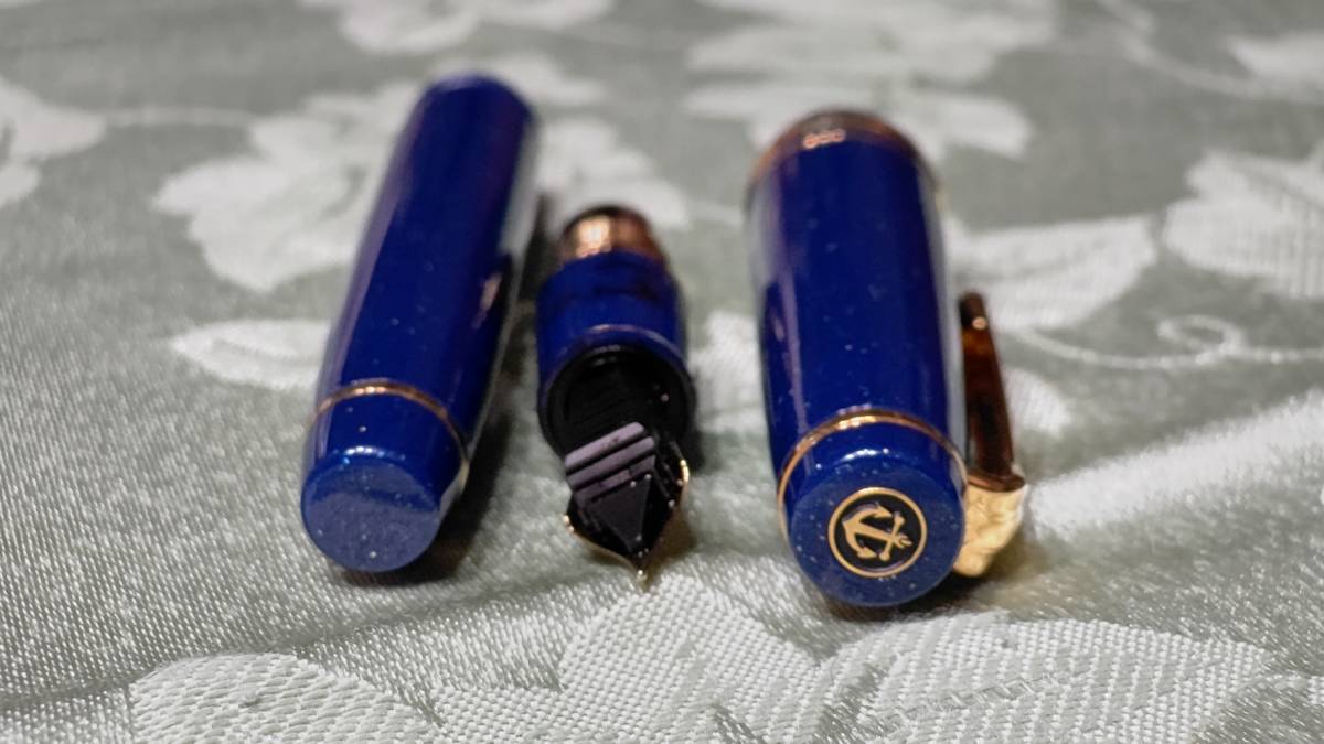 SAILOR セーラー万年筆 FOUNDED 1911 14K 585 H-MF ラメ入りブルー