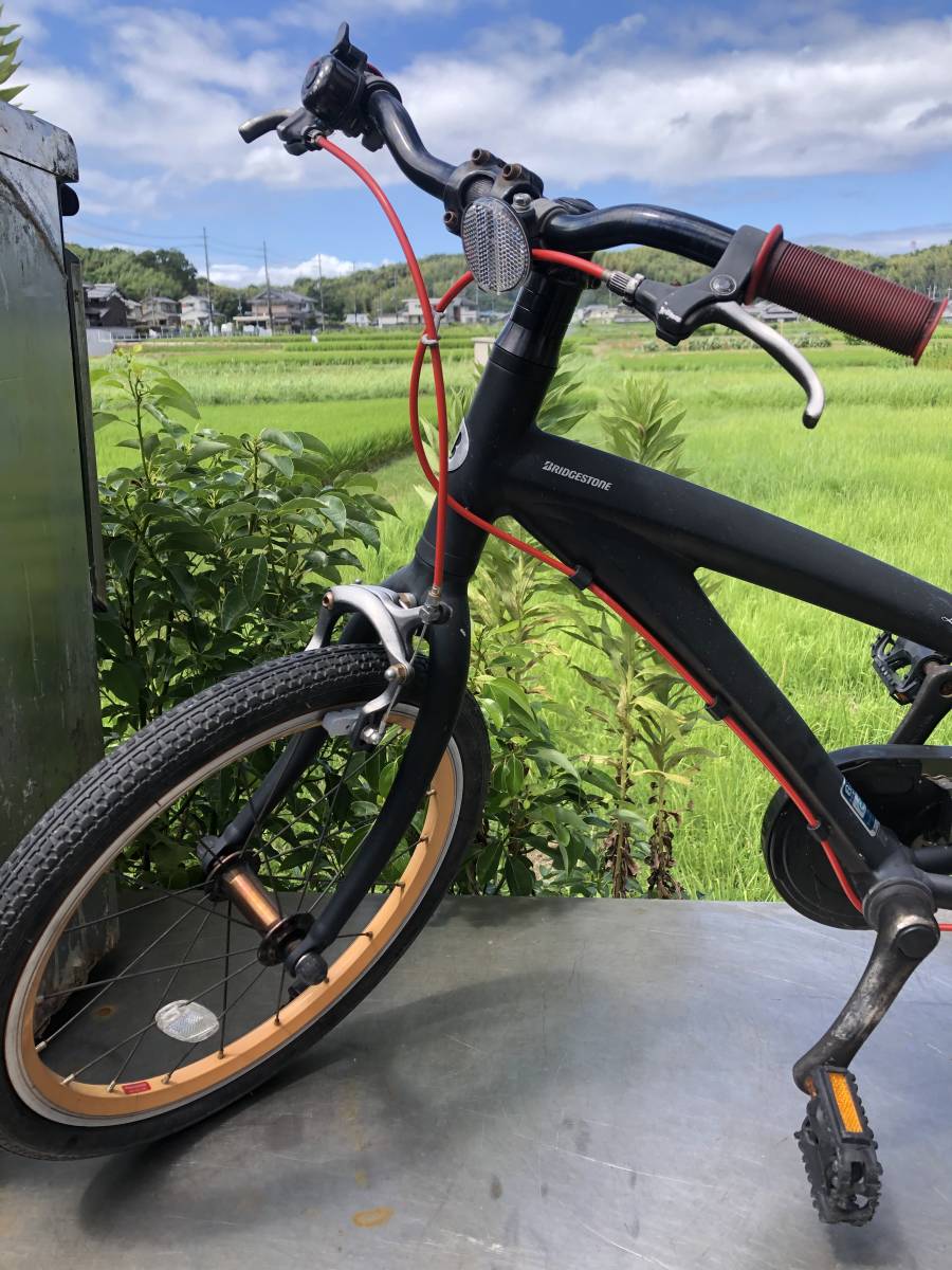 ブリヂストンレベナ キッズ自転車 18インチ ブラック BAA認証 手渡し