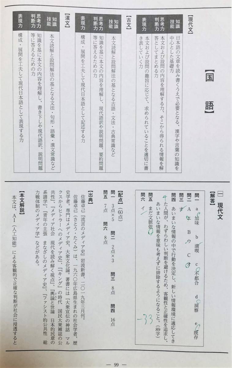 河合塾 2020年度 第2回全統高1模試/英語/数学/国語(解答解説付