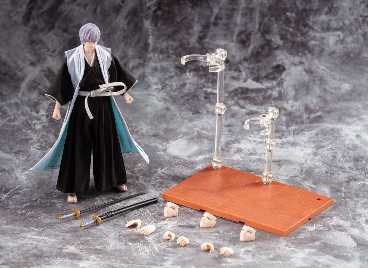 国内即納 BLEACH 1/12 可動フィギュア ブリーチ 市丸ギン 斬魄刀 塗装