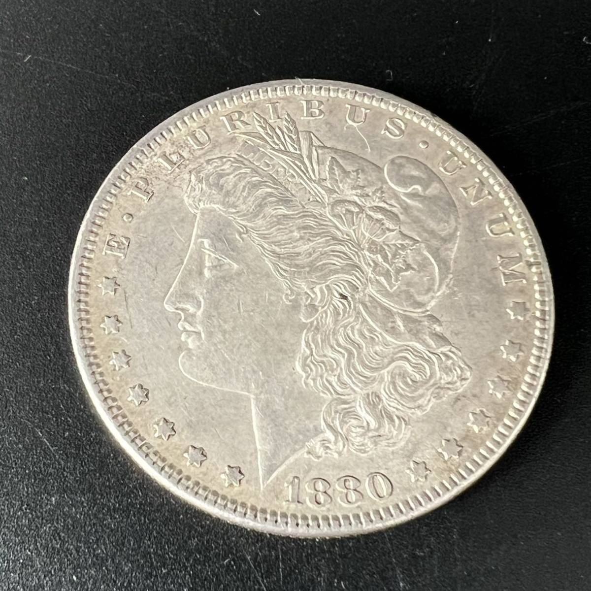 Yahoo!オークション - 14759 アメリカ モルガンダラー 1ドル銀貨 1880