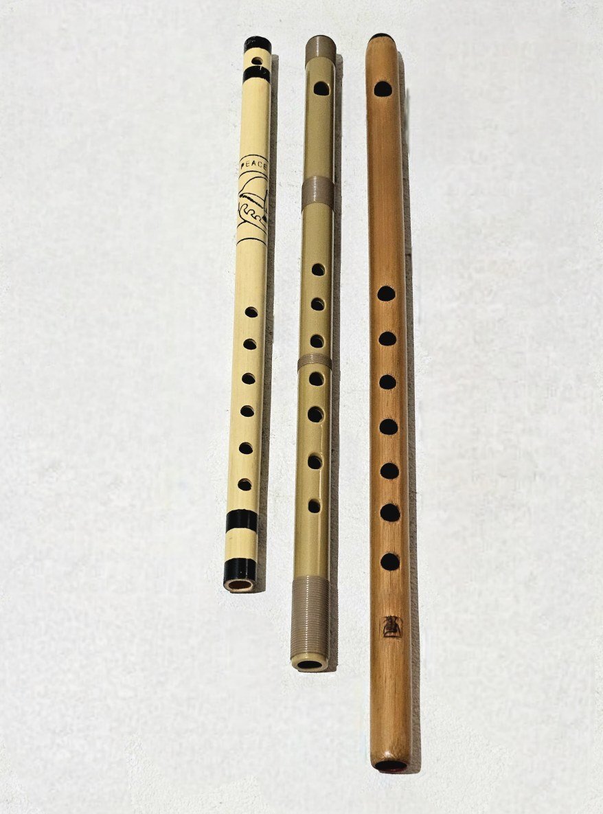 C357】篠笛 喜月 7穴7本調子 竹製 和楽器 横笛