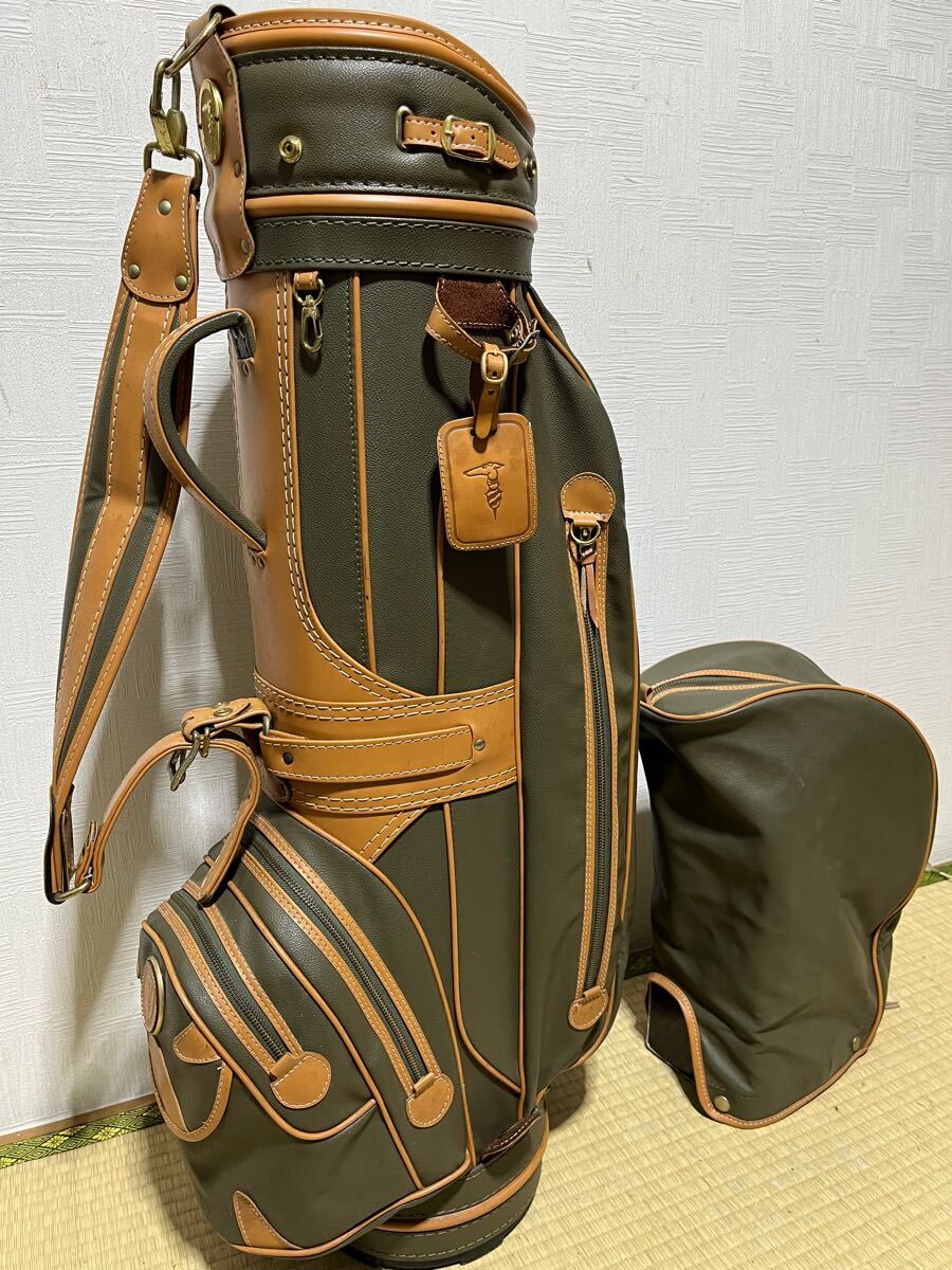 希少 完売モデル TRUSSARDI トラサルディ キャディバッグ フード付