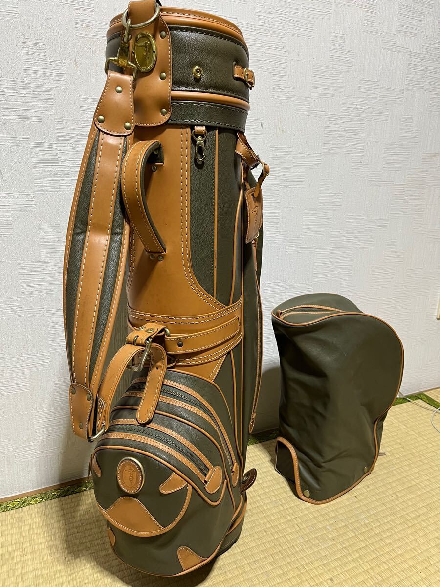 希少 完売モデル TRUSSARDI トラサルディ キャディバッグ フード付