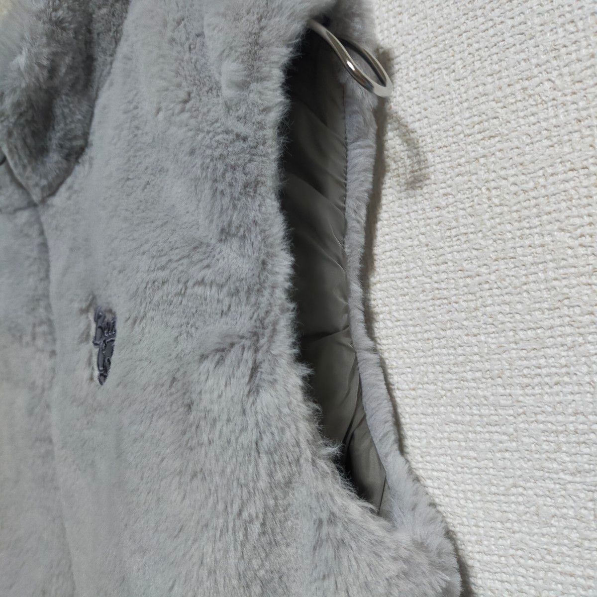 美品 BEAMS GOLF ビームスゴルフ 中綿入り ファーワンピース ふわもこ
