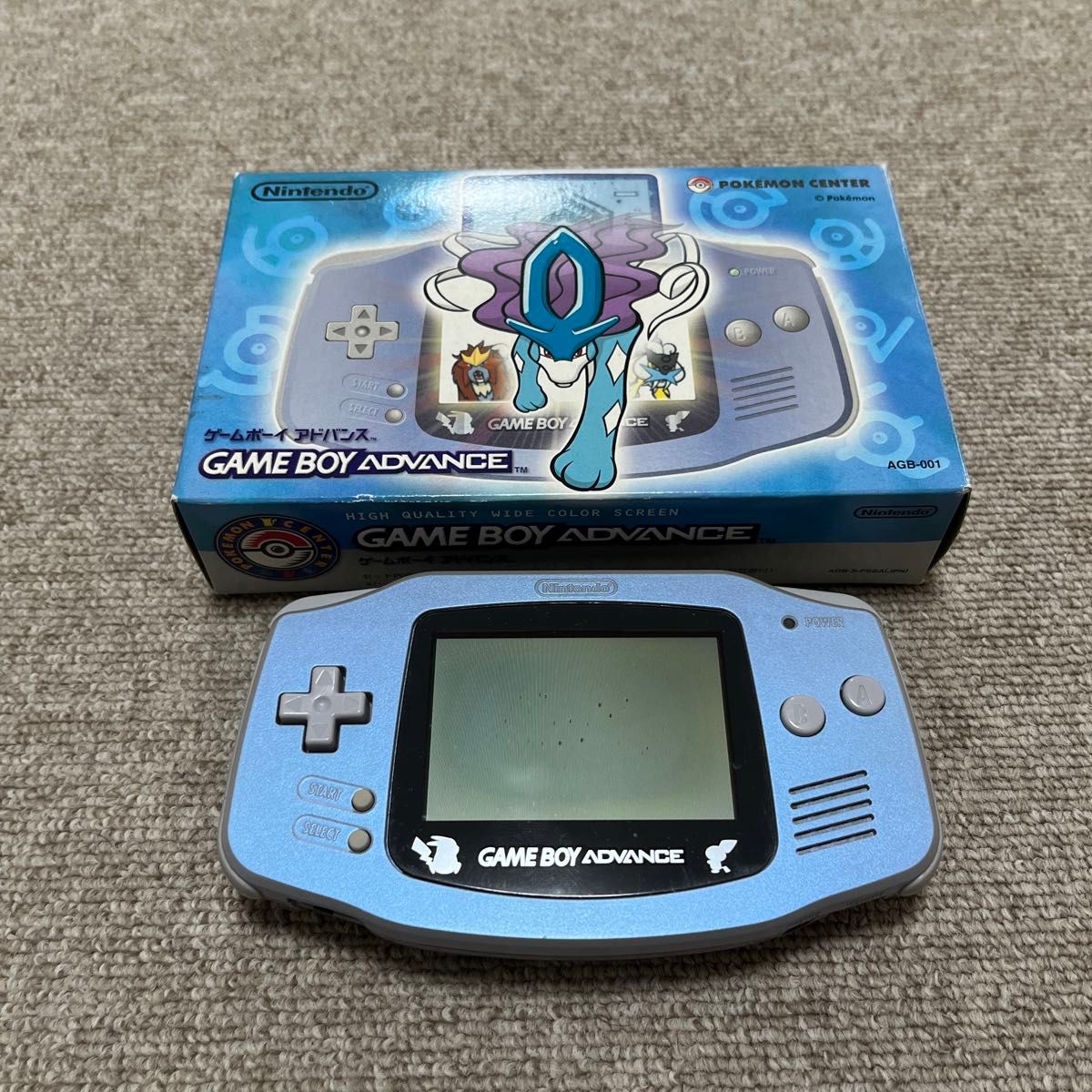 GAME BOY ADVANCE ポケモンセンター限定デザイン スイクン ブルー