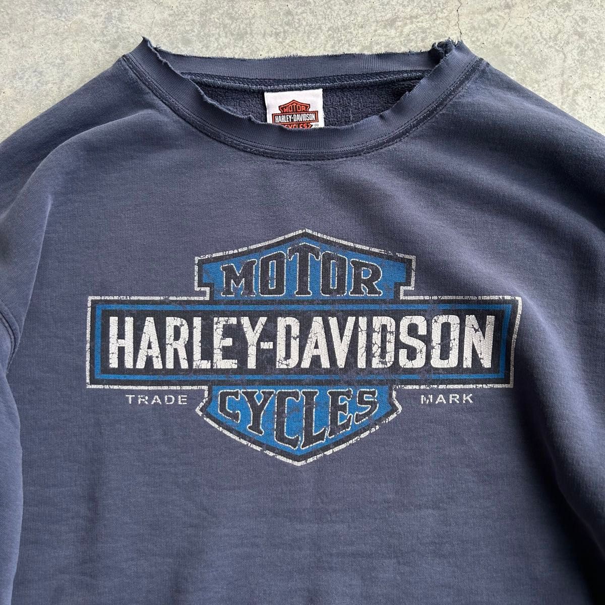 Harley-Davidson ハーレーダビッドソン スウェット ボロ フェード