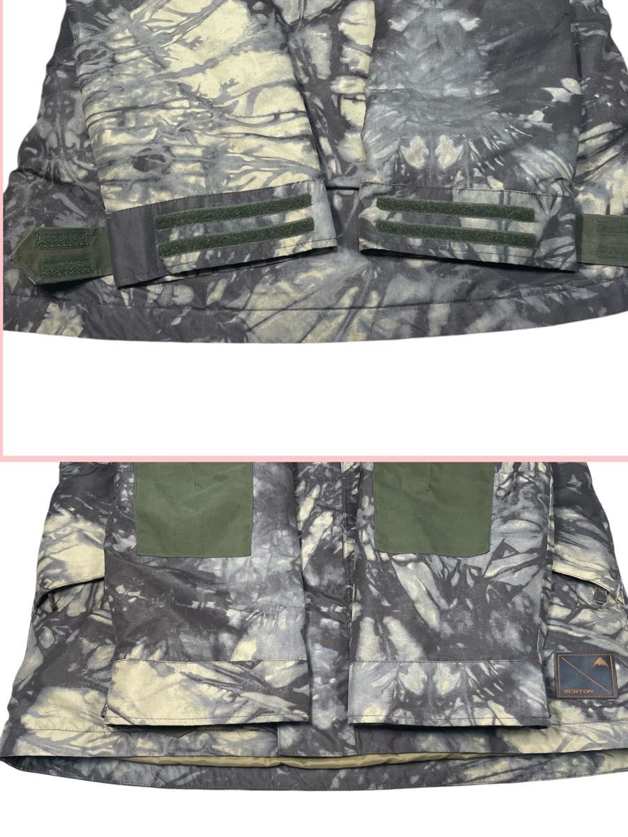 美品 BURTON バートン スノーボード ウェア リアルツリーカモ柄 迷彩