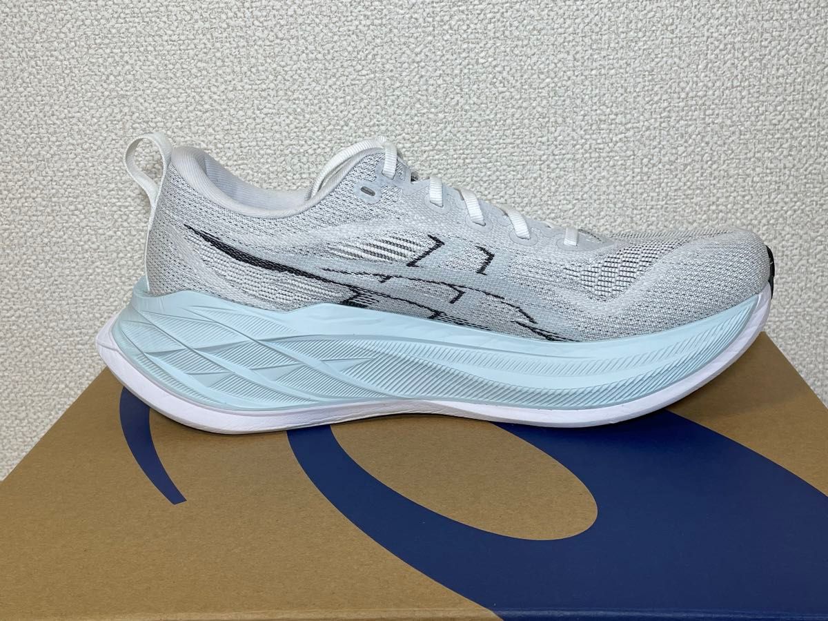 美品 asics アシックス スーパーブラスト2 27 0cm White/Cool Grey
