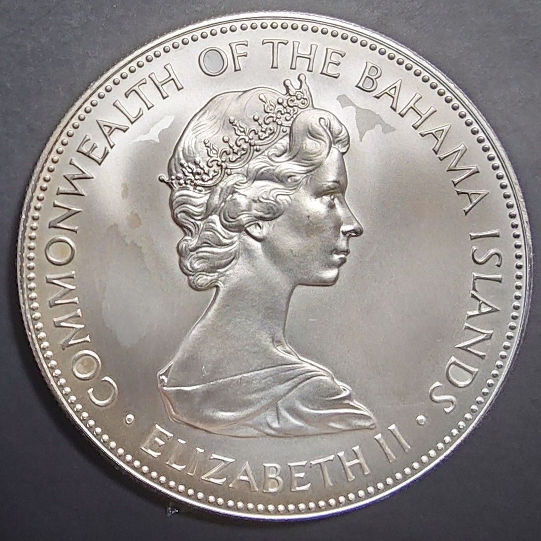 注文品 1973年 パハマ銀貨 10ドル独立記念銀貨＋1972年 バハマ銀貨 5