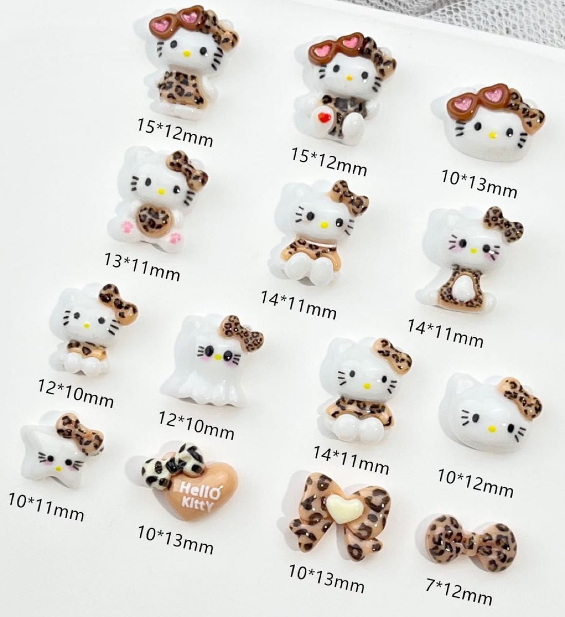 ヒョウ柄キティ ネイルパーツ 14P｜Yahoo!フリマ（旧PayPayフリマ）