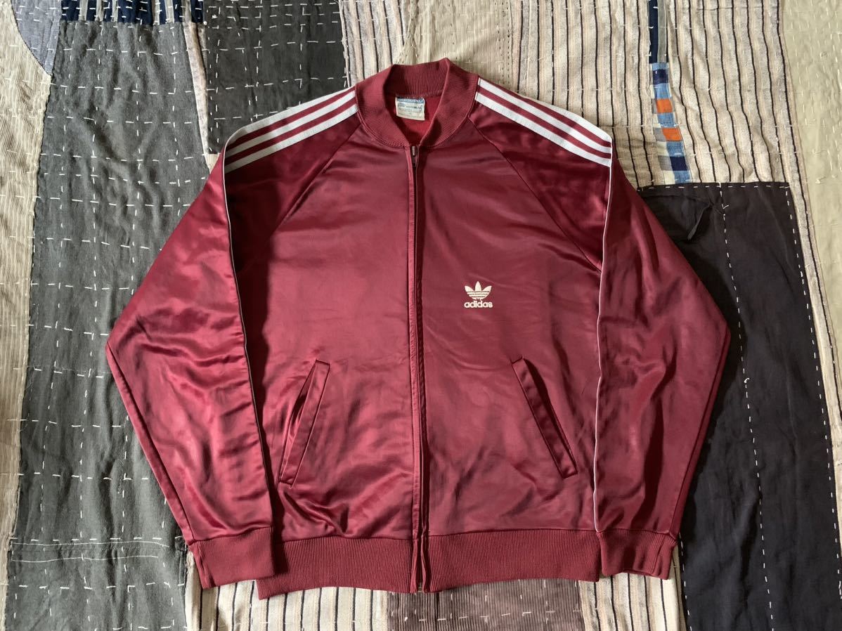 Yahoo!オークション - 80s adidas ATP vintage ジャージ USA製 エンジ