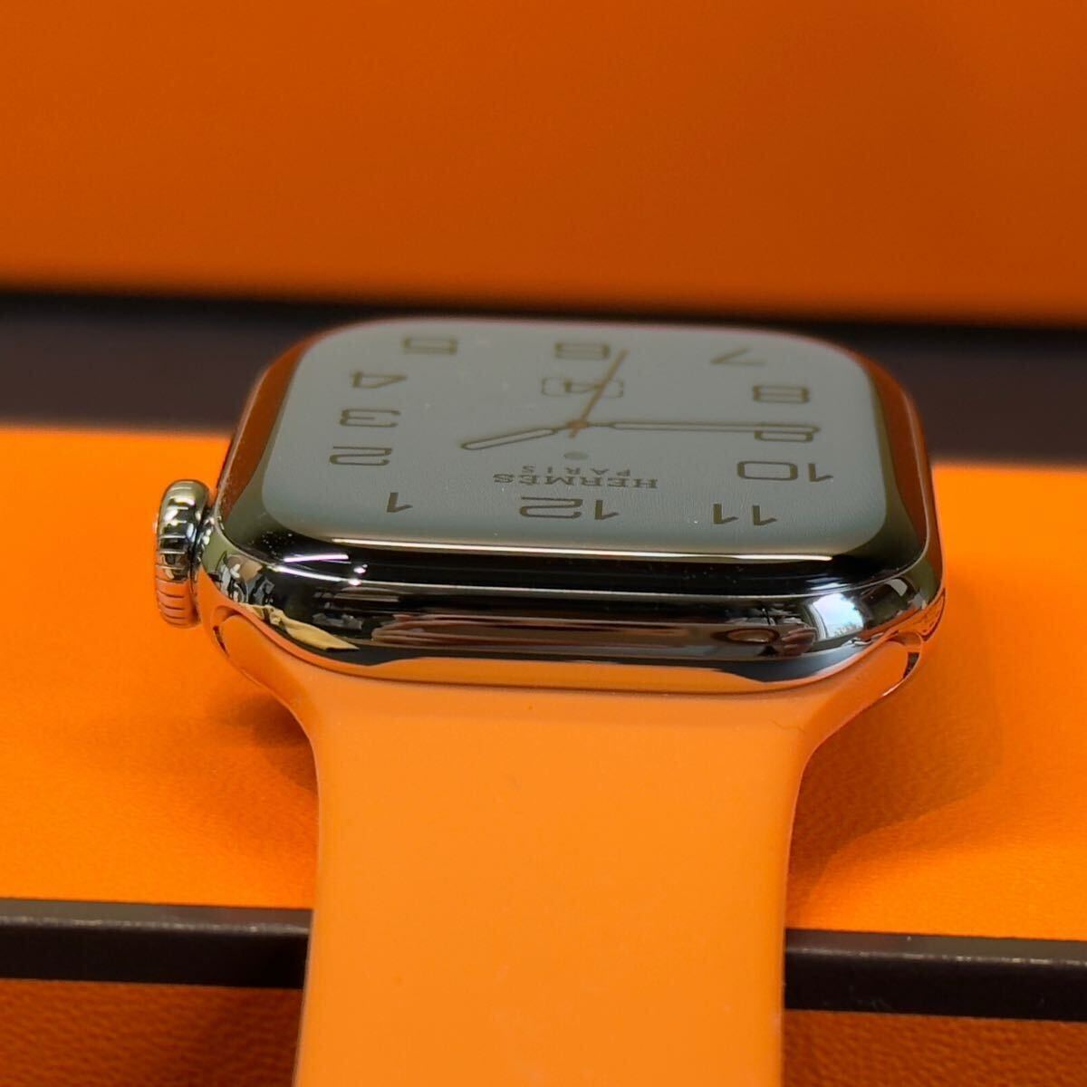 即決 ほぼ未使用 最新 Apple Watch series10 HERMES シルバー