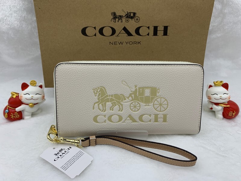 コーチ 財布 COACH 長財布 ホース アンド キャリッジ 馬車柄