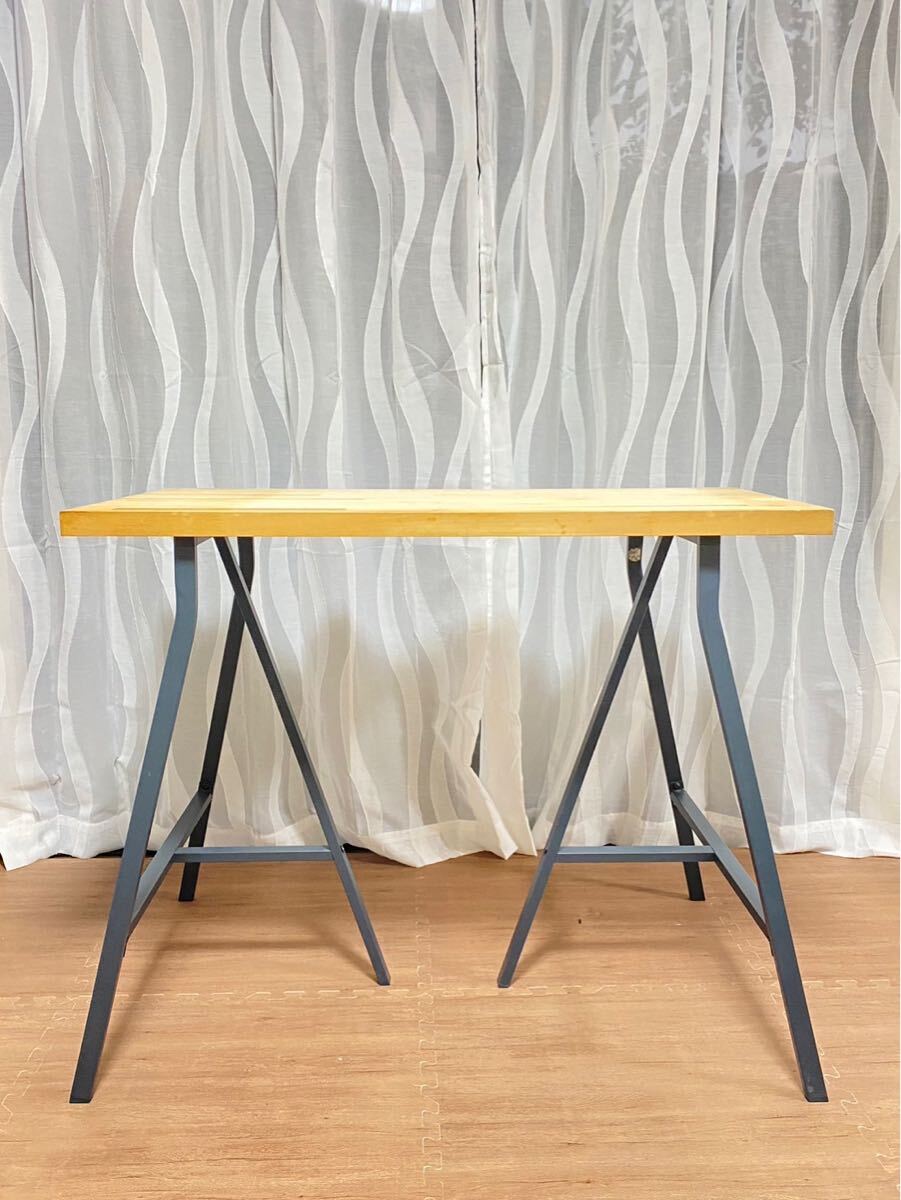 天板付き IKEA LERBERG レールベリ 架台 テーブル脚 2個セット イケア
