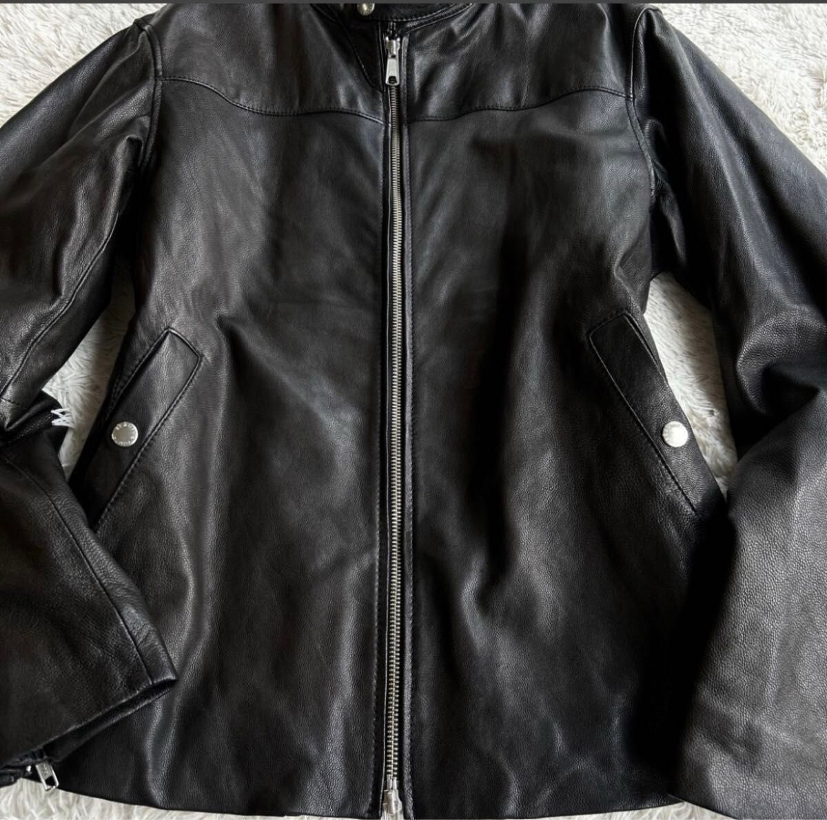 極希少XL BEAUTY&YOUTH / UNITED ARROWS シングルライダース ゴート