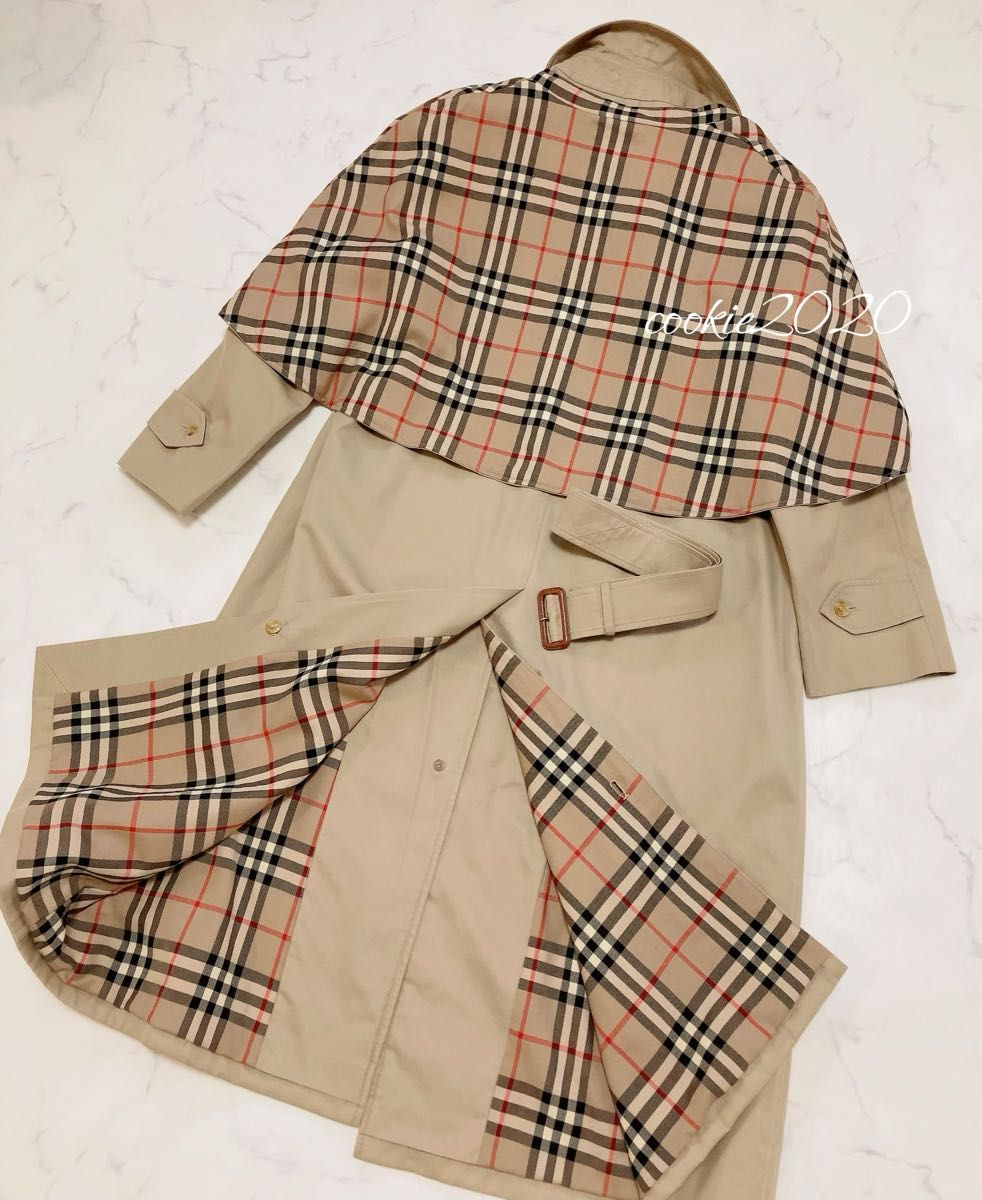 BURBERRY バーバリー モッズコート ノバチェック 金ボタン 大きい 40