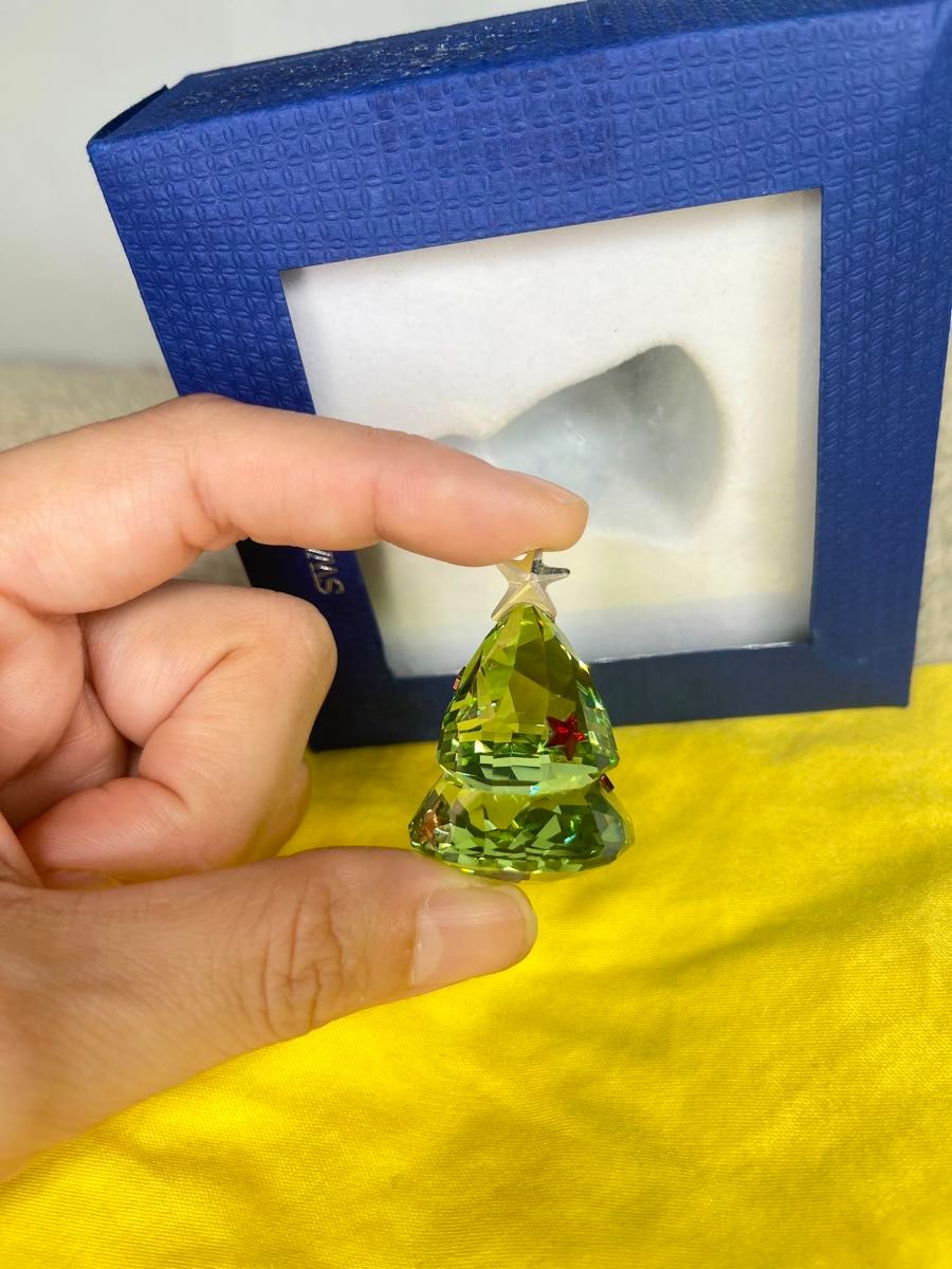 廃盤希少品 SWAROVSKI スワロフスキー ロッキング クリスマスツリー 緑