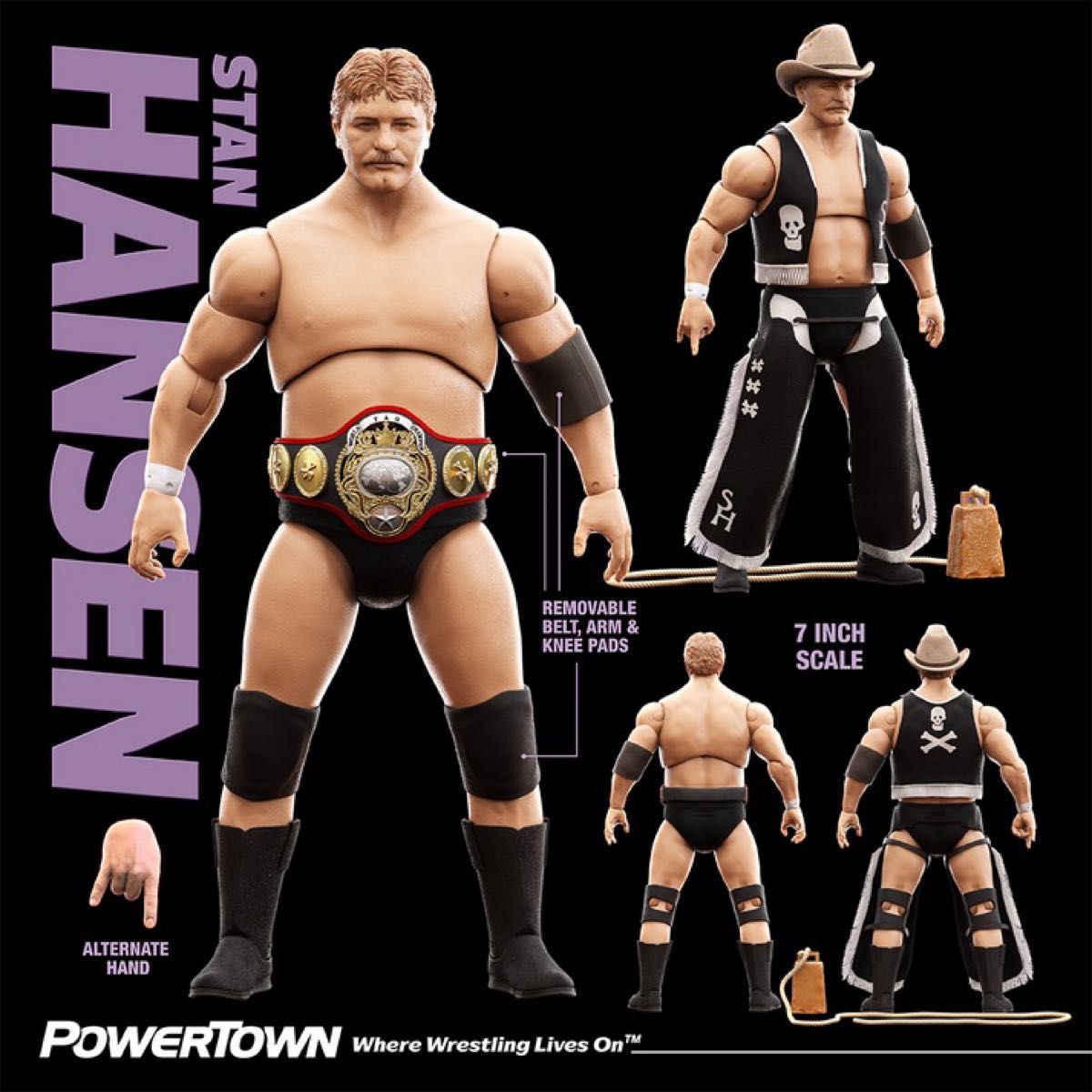 プロレスフィギュア ハンセン&ブロデイ 2体セット プロレスフィギュア