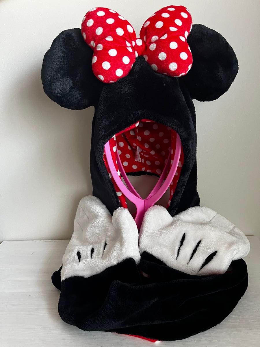 ディズニー ファンキャップ ぬいぐるみ 帽子 TDR ミニーちゃん 手袋