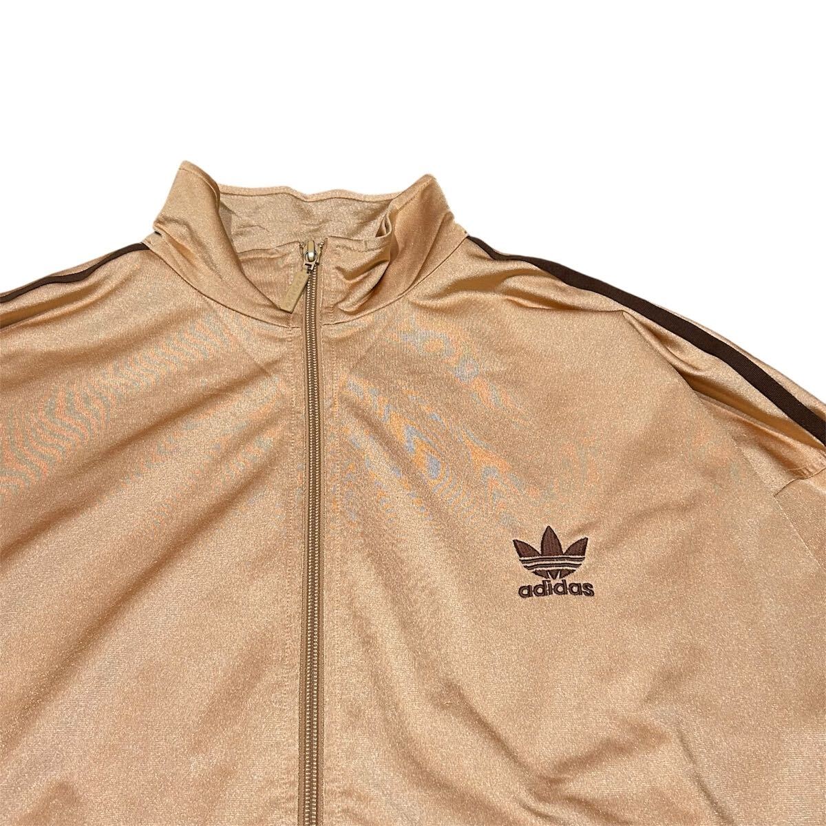 XL相当】アディダス トラックジャケット 在原みゆ紀 茶色 希少 adidas