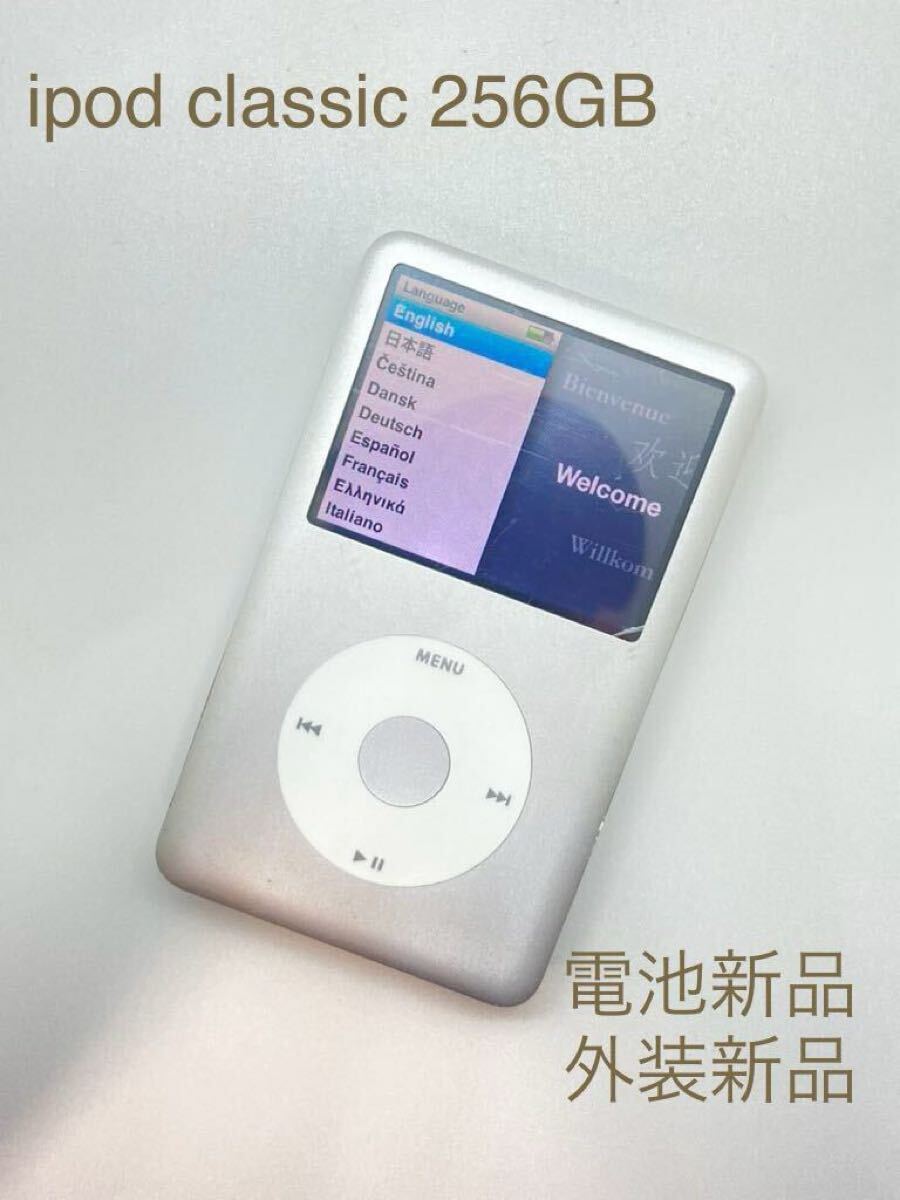 Apple iPod classic 第6 5世代 160GBから256GB シルバー 銀 カスタム