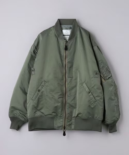 24aw HYKE TYPE MA-1 JACKET ハイク ボンバージャケット オリーブ