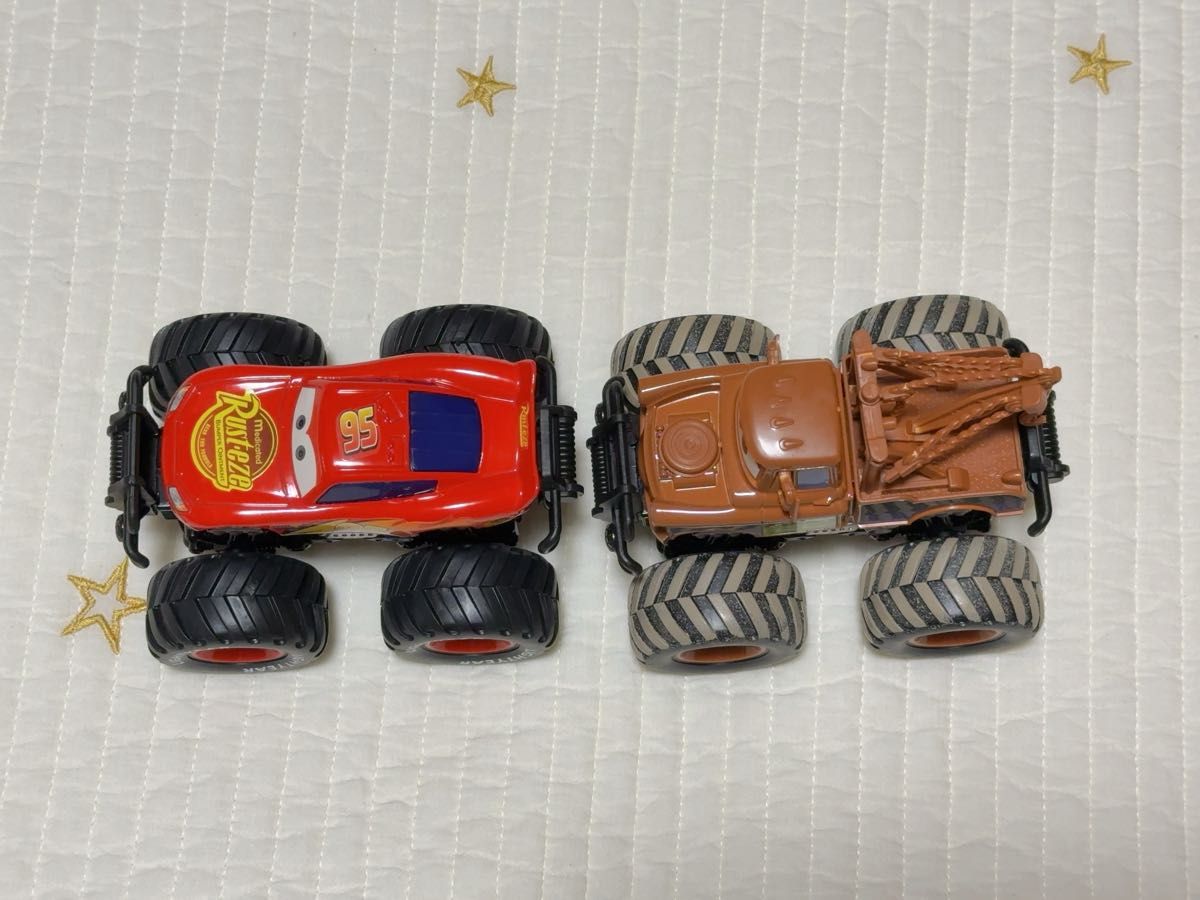 新品未使用】カーズモンスタートラック マックイーン＆メーター2台
