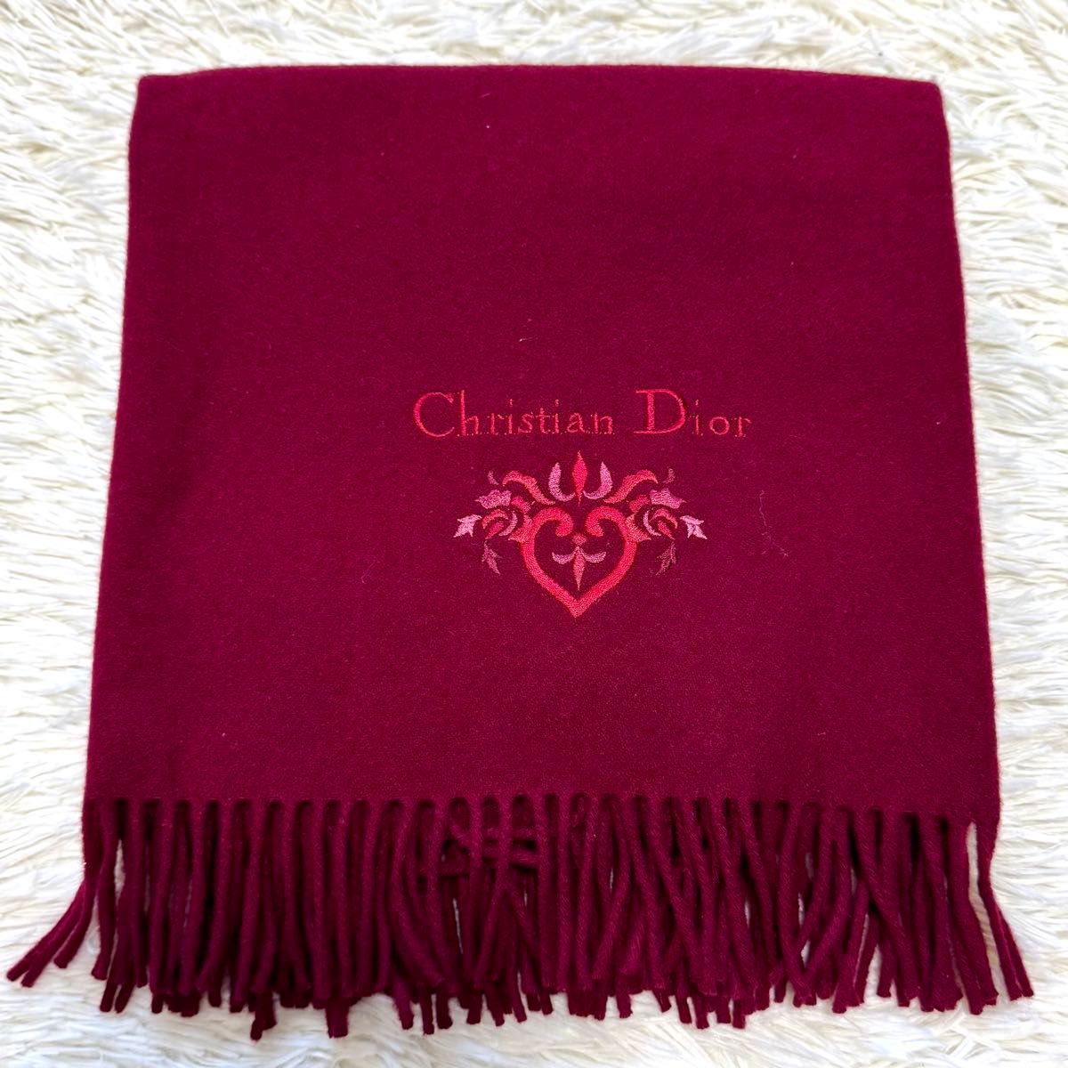 美品 Christian Diorクリスチャンディオールマフラー ストール