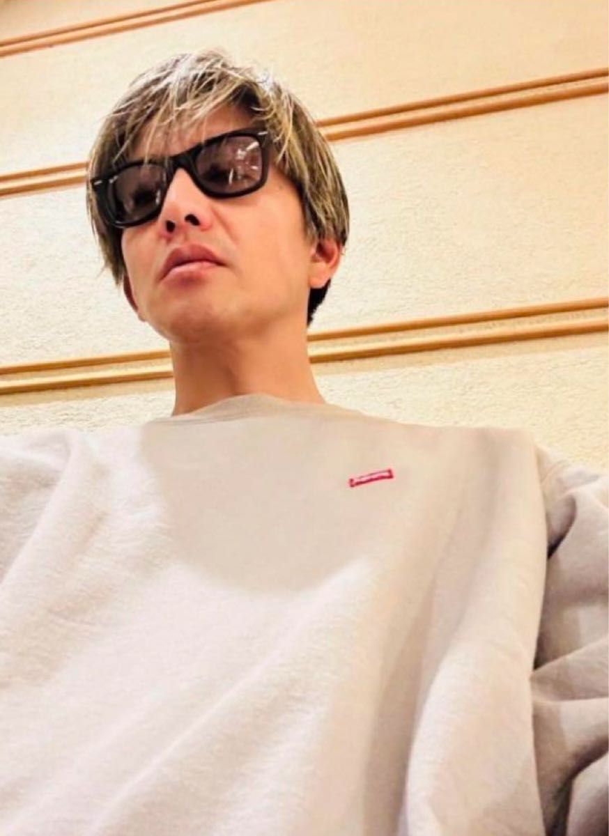 supreme small box crewneck キムタク 木村拓哉 グレー｜Yahoo!フリマ
