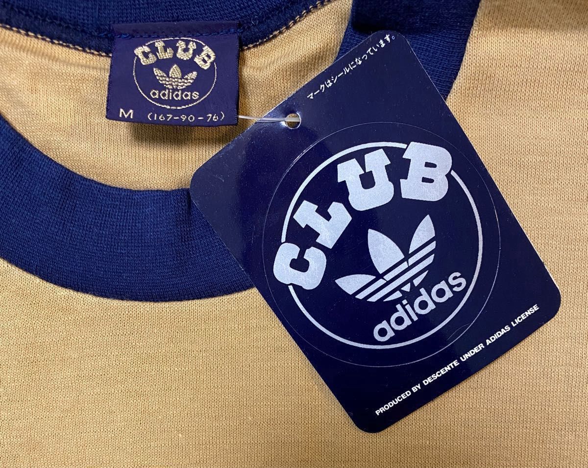 90s adidas デサント デッドストック 長袖サッカーシャツ ビッグサイズ