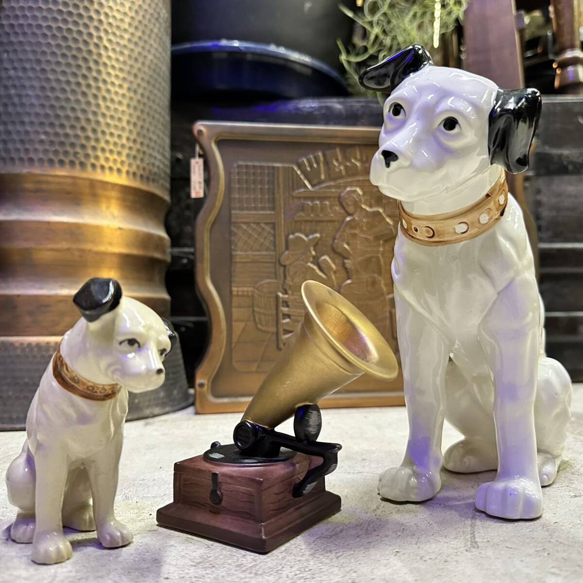 Yahoo!オークション - ビクター犬 ニッパー犬 Victor 蓄音機 陶器製 置