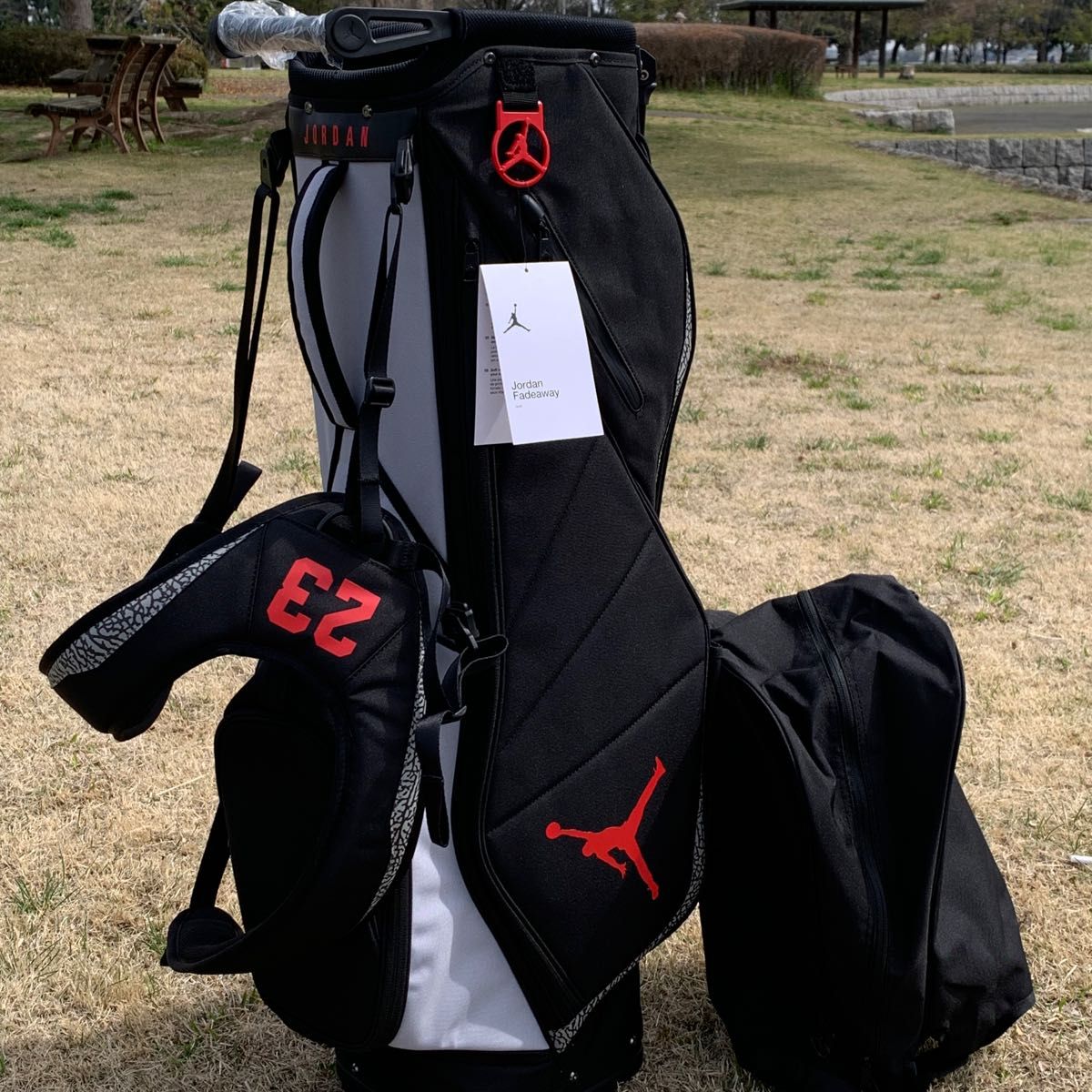 未使用 マイケル・ジョーダン 限定300本 黒グレー赤 スタンドバッグ