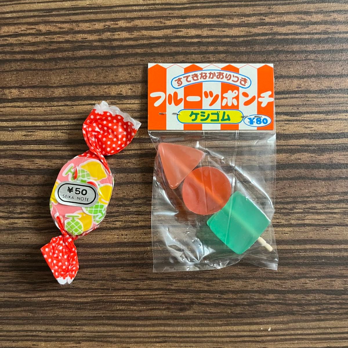 昭和レトロ フルーツポンチ消しゴム 2種セット セイカノート｜Yahoo
