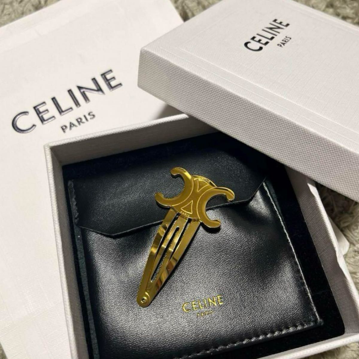 celine セリーヌ ヘアピン ゴールド｜Yahoo!フリマ（旧PayPayフリマ）