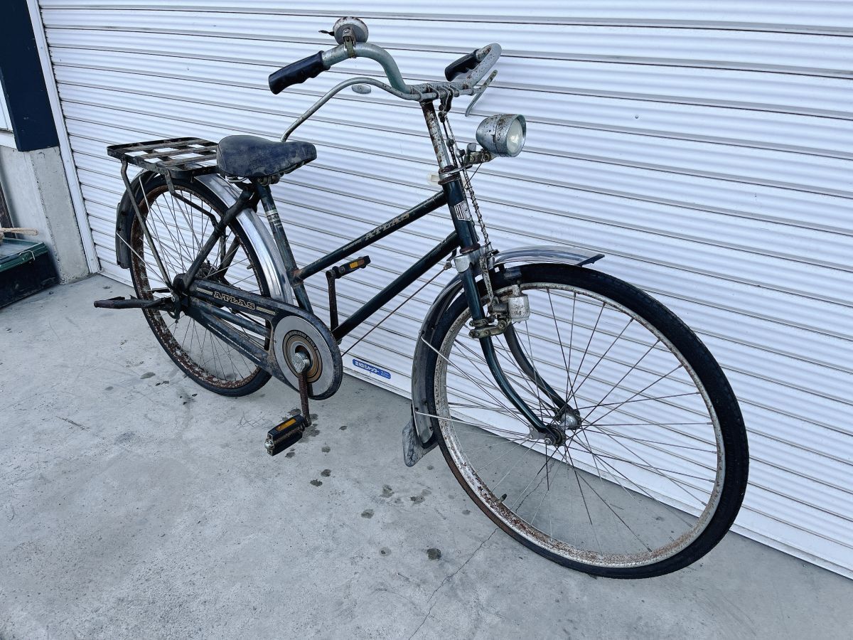 Yahoo!オークション - 現状品 丸石 アトラス 実用車 昭和レトロ 自転車