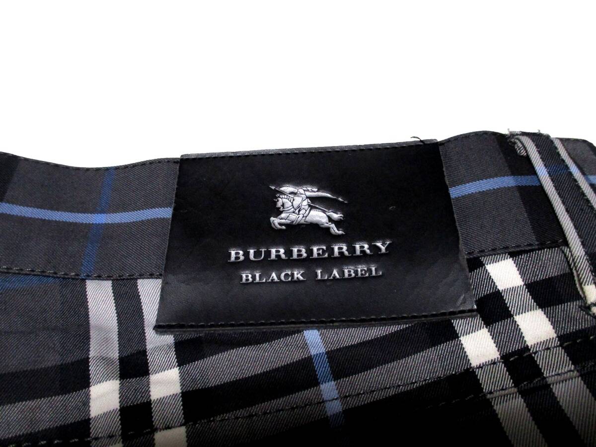 美品 W79 バーバリーブラックレーベル BURBERRY BLACK LABEL コットン