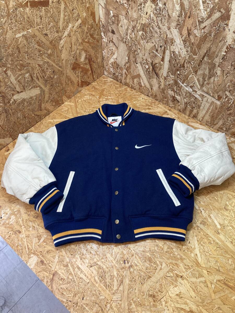 NIKE ナイキ】90s 90年代 H7 SSL(AD) ビッグスウォッシュ 袖レザー