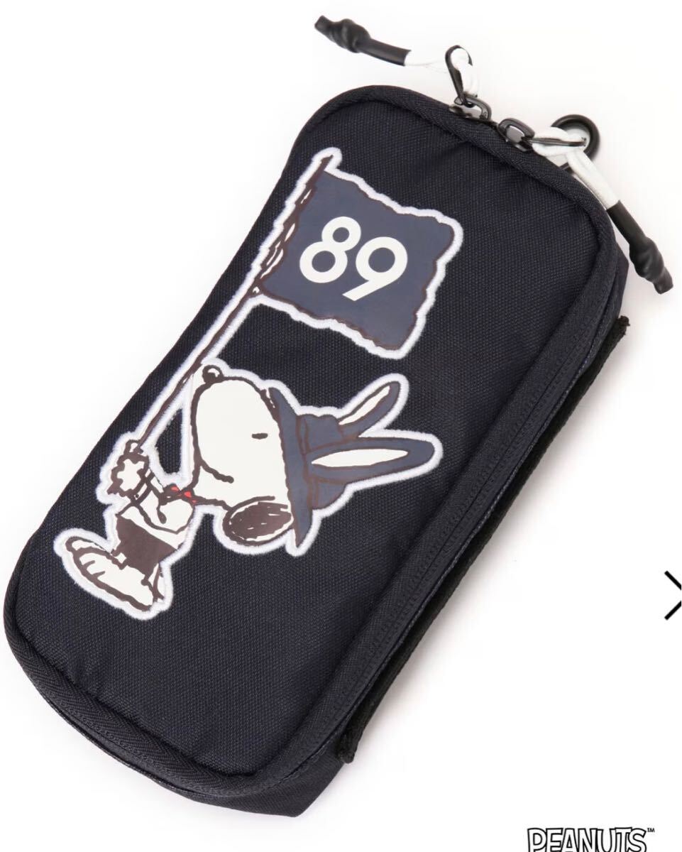 パーリーゲイツ SNOOPY スヌーピー セルフスタンドバッグ ネイビー