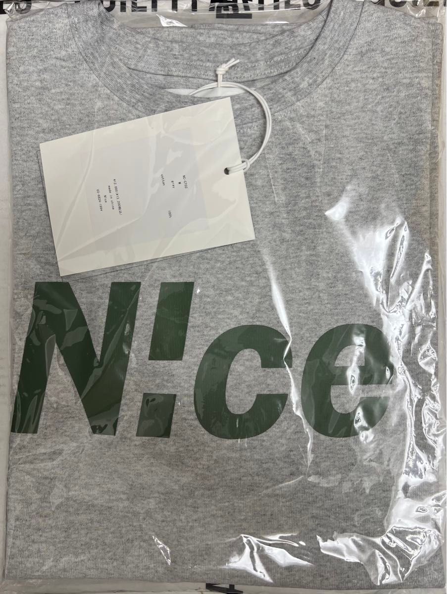 N!ce Tee (GREY) 新品N!ce basic tee ナイスショップ グレー