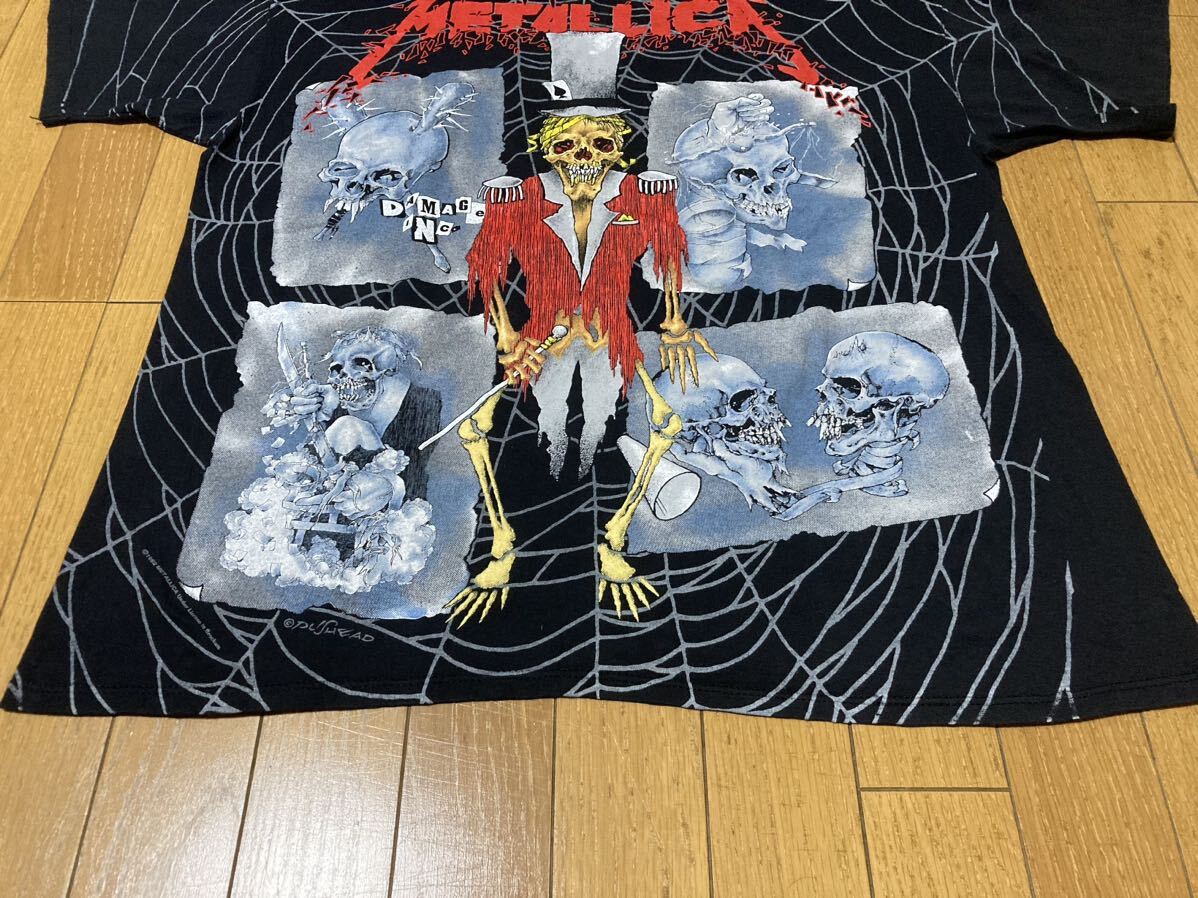 90s USA製 METALLICA PUSHEAD Tシャツ XL ブラック 黒 メタリカ