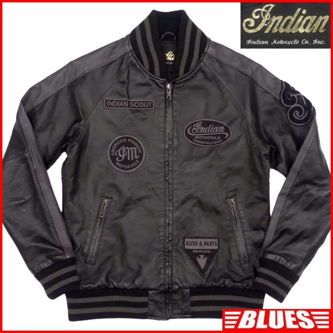 即決 Indian motocycle メンズ M レザージャケット スタジャン