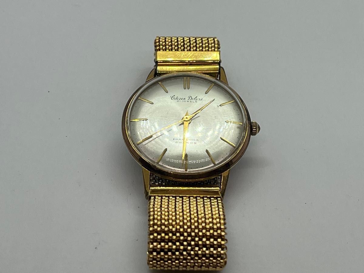 シチズン デラックス CITIZEN DELUXE 21石 手巻き 腕時計 【稼働品