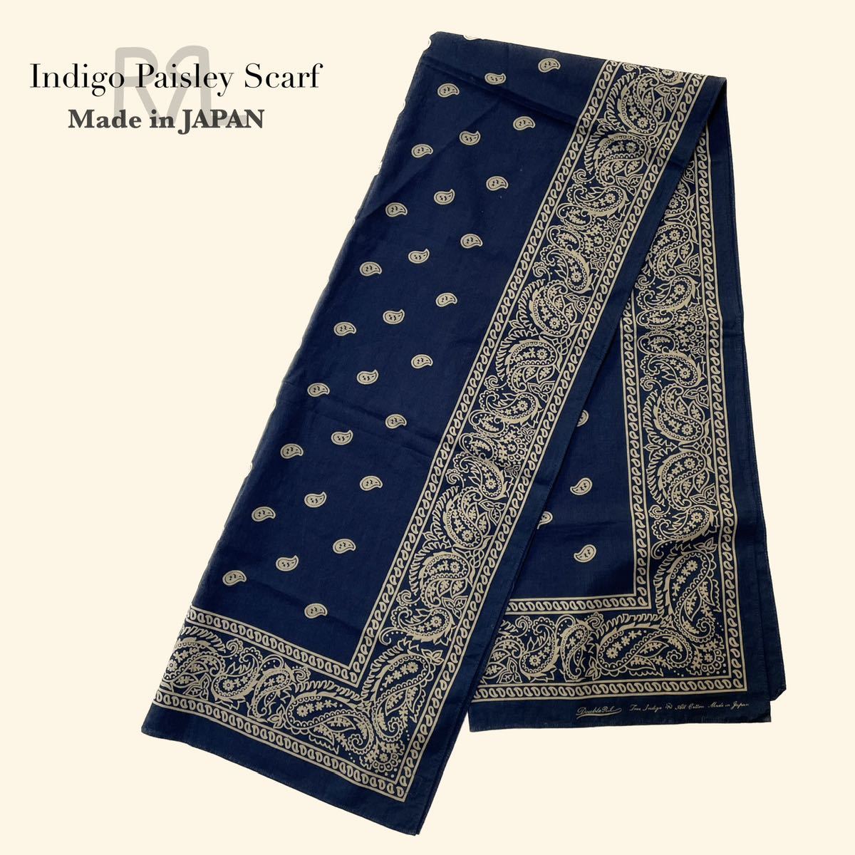 名作】RRL “Indigo Paisley Scarf” スカーフ ストール マフラー