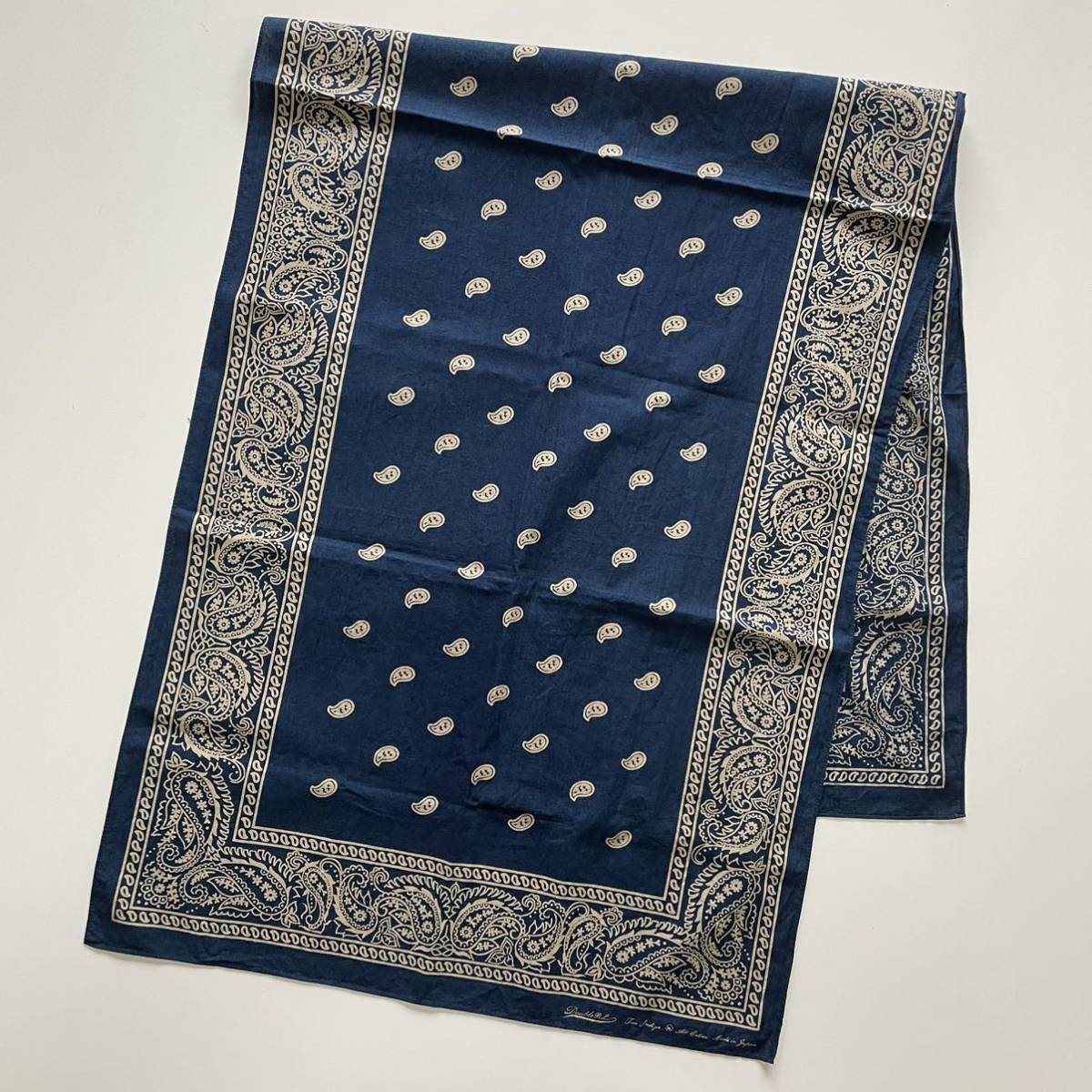 名作】RRL “Indigo Paisley Scarf” スカーフ ストール マフラー