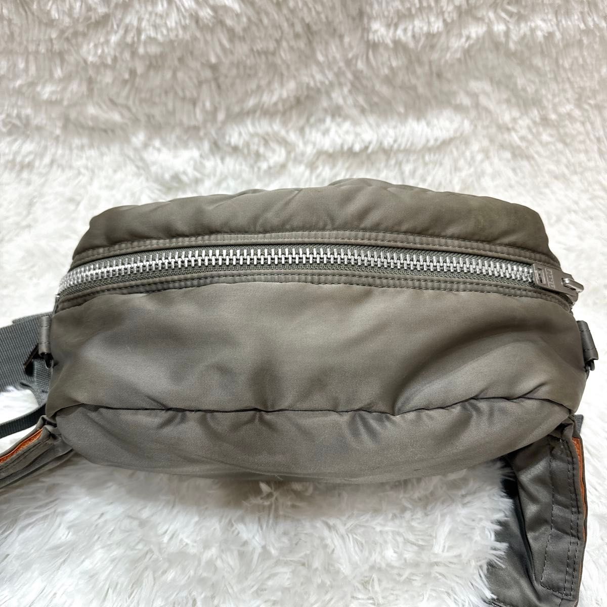 美品 廃盤色 希少 PORTER ポーター ウエストバック シルバーグレー